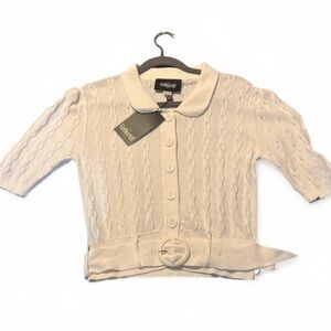 Collectif cream  Knit Cardigan